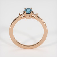 0.72 Ct. Sapphire Ring, 18K Rose Gold 3