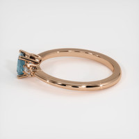 0.72 Ct. Sapphire Ring, 18K Rose Gold 4