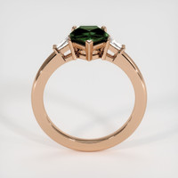 1.44 Ct. Green Sapphire Ring, 18K Rose Gold 3