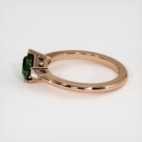 1.44 Ct. Green Sapphire Ring, 18K Rose Gold 4
