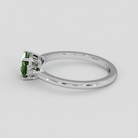 1.28 Ct. Bi Color / Parti Sapphire Ring, Silver 4