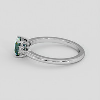1.12 Ct. Bi Color / Parti Sapphire Ring, Silver 4
