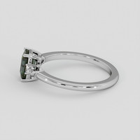 1.23 Ct. Bi Color / Parti Sapphire Ring, Silver 4
