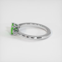 0.70 Ct. Tsavorite Garnet Ring, 10K White Gold 4