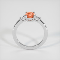 1.26 Ct. Orange Sapphire Ring, 10K White Gold 3