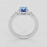 1.29 Ct. Blue Sapphire Ring, 10K White Gold 3