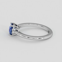 1.29 Ct. Blue Sapphire Ring, 10K White Gold 4