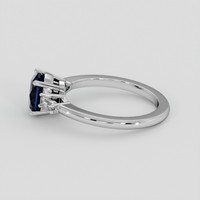 1.64 Ct. Greenish Blue Sapphire Ring, 10K White Gold 4