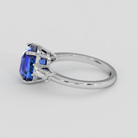 4.70 Ct. Blue Sapphire Ring, 10K White Gold 4