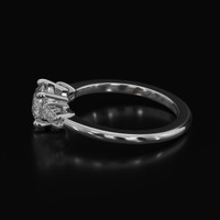 1.55 Ct. White Sapphire Ring, 10K White Gold 4