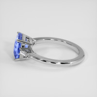 3.04 Ct. Blue Sapphire Ring, 14K White Gold 4