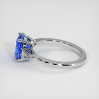 3.07 Ct. Blue Sapphire Ring, 14K White Gold 4