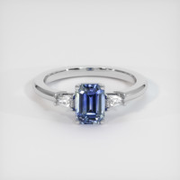 1.22 Ct. Bi Color Sapphire Ring, 14K White Gold 1