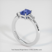 1.22 Ct. Bi Color Sapphire Ring, 14K White Gold 2