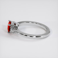 0.81 Ct. Ruby Ring, 14K White Gold 4