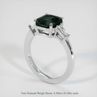2.36 Ct. Sapphire Ring, 14K White Gold 2