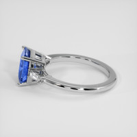 2.58 Ct. Blue Sapphire Ring, 14K White Gold 4