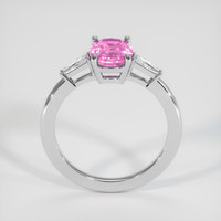 1.99 Ct. Pink Sapphire Ring, 14K White Gold 3