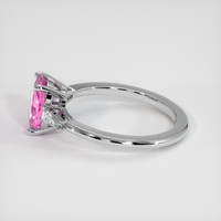 1.99 Ct. Pink Sapphire Ring, 14K White Gold 4