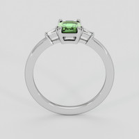 0.85 Ct. Green Sapphire Ring, 14K White Gold 3
