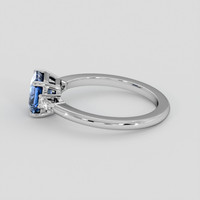1.80 Ct. Blue Sapphire Ring, 14K White Gold 4