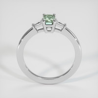 0.76 Ct. Green Sapphire Ring, 14K White Gold 3