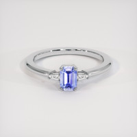1.01 Ct. Violet Sapphire Ring, 14K White Gold 1