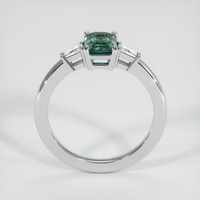 1.18 Ct. Bluish Green Sapphire Ring, 14K White Gold 3