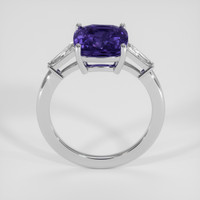 4.04 Ct. Bi Color Sapphire Ring, 14K White Gold 3