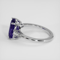 4.04 Ct. Bi Color Sapphire Ring, 14K White Gold 4