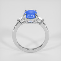 3.66 Ct. Blue Sapphire Ring, 14K White Gold 3