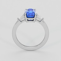 3.09 Ct. Blue Sapphire Ring, 14K White Gold 3