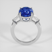8.09 Ct. Blue Sapphire Ring, 14K White Gold 3