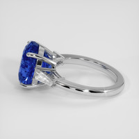 8.09 Ct. Blue Sapphire Ring, 14K White Gold 4