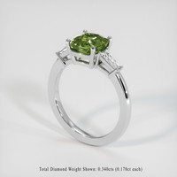 2.53 Ct. Sapphire Ring, 14K White Gold 2