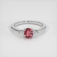 0.83 Ct. Sapphire Ring, 14K White Gold 1