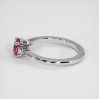 0.83 Ct. Sapphire Ring, 14K White Gold 4