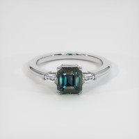 1.78 Ct. Sapphire Ring, 14K White Gold 1