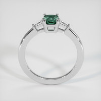 0.64 Ct. Green Sapphire Ring, 14K White Gold 3