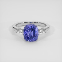 4.66 Ct. Violet Sapphire Ring, 14K White Gold 1