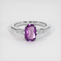 1.16 Ct. Sapphire Ring, 14K White Gold 1