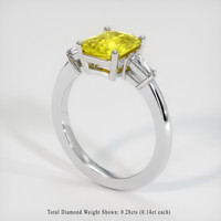 2.31 Ct. Sapphire Ring, 14K White Gold 2
