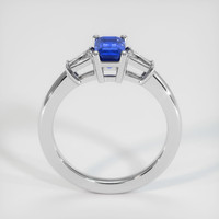 0.89 Ct. Sapphire Ring, 18K White Gold 3