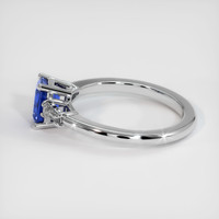 0.89 Ct. Sapphire Ring, 18K White Gold 4