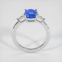 3.07 Ct. Blue Sapphire Ring, 18K White Gold 3