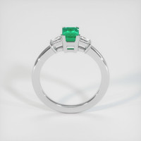 0.81 Ct. Emerald Ring, 18K White Gold 3