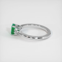 0.81 Ct. Emerald Ring, 18K White Gold 4