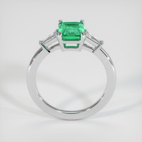 1.50 Ct. Emerald Ring, 18K White Gold 3