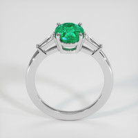 1.30 Ct. Emerald Ring, 18K White Gold 3