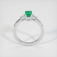 0.75 Ct. Emerald Ring, 18K White Gold 3